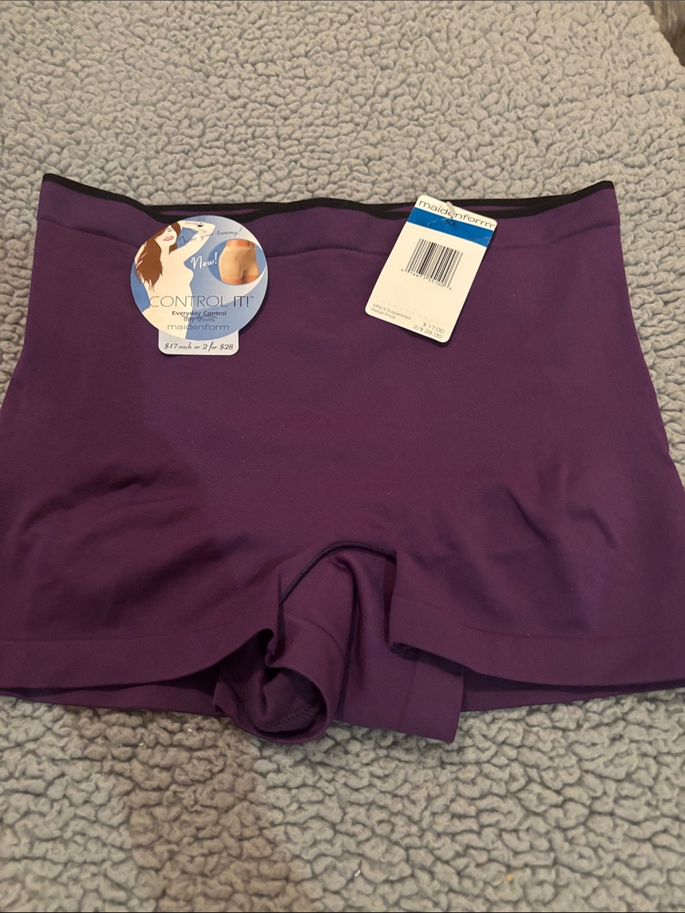 NWT Maidenform Purple Seamless Control Panties